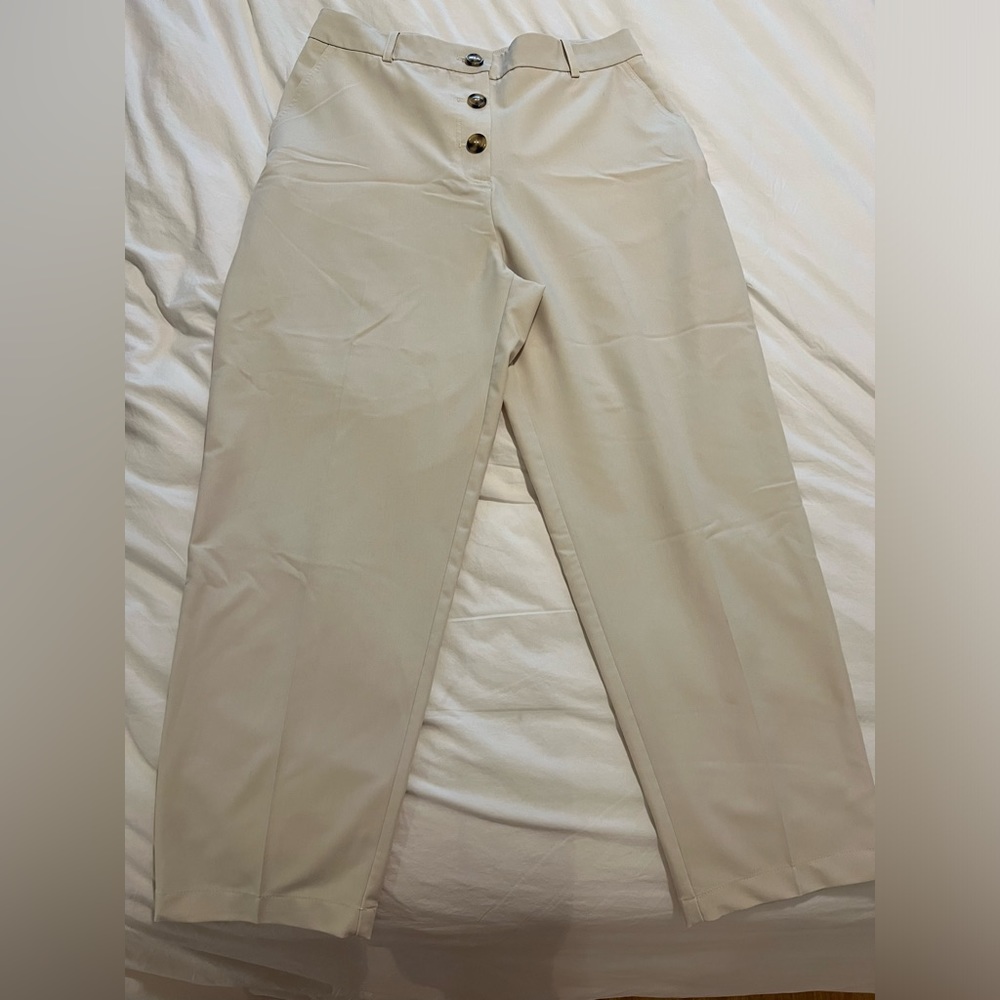 Zara Trousers | Cream | Size XL